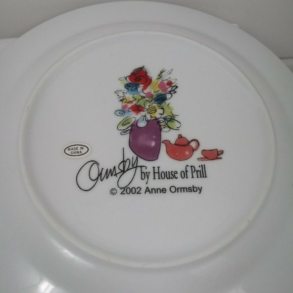 Anne Ormsby House Of Prill 7 1/2" Plates Set Of 4 - Picture 10 of 15